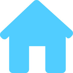 blue house icon