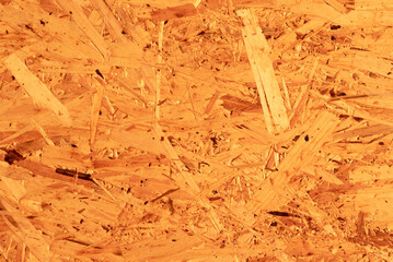 Close up of osb board texture.