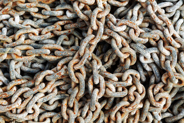 Close up of chains