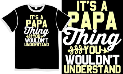 it's a papa thing you wouldn't understand, grandfather vintage design, superhero love daddy tee, funny pop art, dad day vector concept