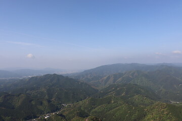 Obraz premium 標高の高い場所からのパノラマ撮影