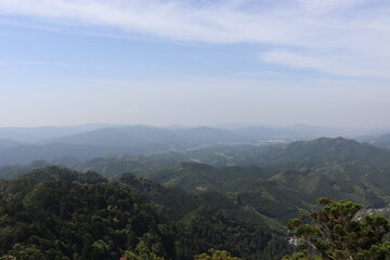 Fototapeta na wymiar 標高の高い場所からのパノラマ撮影