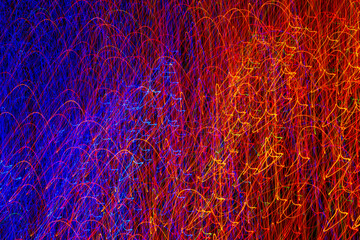 Multicolored color patterns of light