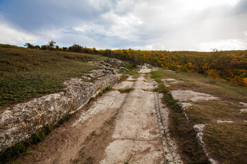 Ancient stone road