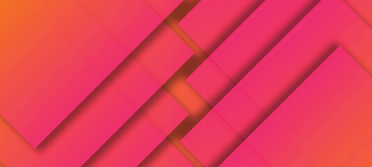 Obraz premium Abstract rectangle shape orange gradient background . Abstract red background . 