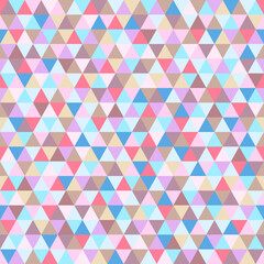 Seamless triangle pattern. Pretty colors. Abstract geometric wallpaper of the surface. Cute background. Print for polygraphy, posters, t-shirts and textiles. Beautiful texture. Doodle for design