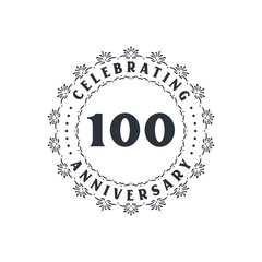 100 anniversary celebration, Greetings card for 100 years anniversary