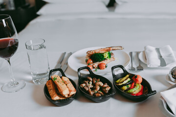 table setting for dinner