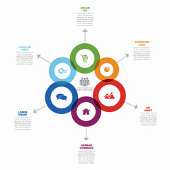 Infographic design template with place for your data. Vector illustration.