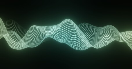 Abstract Particles background. 3D Wavy Surface Background. A Beautiful Audio Visualizer.