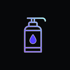 Antiseptic blue gradient vector icon