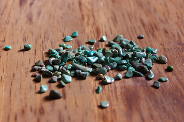 トルコ石のさざれ turquoise gemstones minerals semiprecious stones