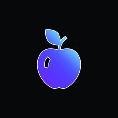 Apple blue gradient vector icon