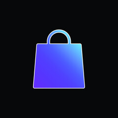 Bag blue gradient vector icon