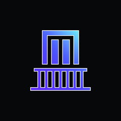 Balcony blue gradient vector icon