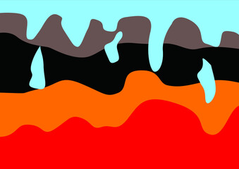 colorful abstrack artistic simple wallpaper Abstract contemporary Creative collage wallpaper. Modern vector backdrop illustration