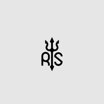 RS initial logo best for ocean theme company