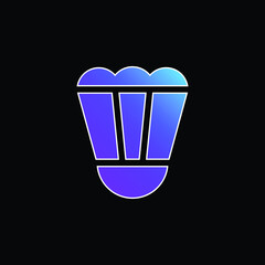 Badminton blue gradient vector icon