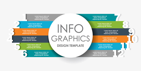 Infographic design template with place for your data. Vector illustration.