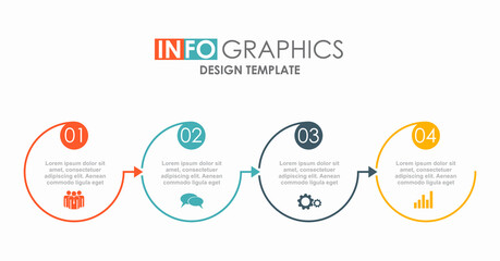 Infographic design template with place for your data. Vector illustration.
