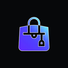 Bag blue gradient vector icon