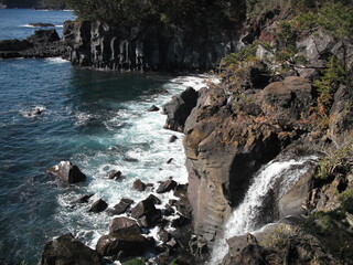 幻の海岸瀑 対馬の滝(たじまのたき) 2