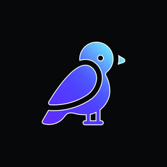 Arctic Tern blue gradient vector icon