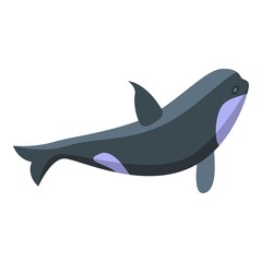 Sea killer whale icon. Isometric of Sea killer whale vector icon for web design isolated on white background
