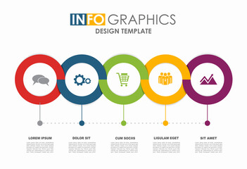 Infographic design template with place for your data. Vector illustration.