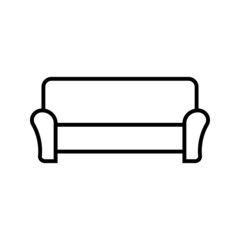 sofa icon isolated vector illustration on white background