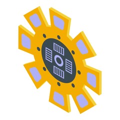 Machine clutch icon. Isometric of Machine clutch vector icon for web design isolated on white background
