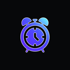 Alarm Clock blue gradient vector icon