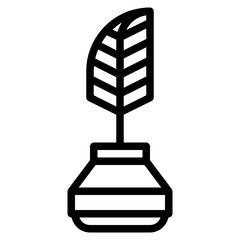 Quill Pen line icon