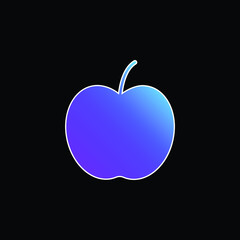 Obraz premium Apple blue gradient vector icon