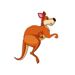 kangaroo cartoon running