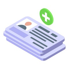 Human resources icon. Isometric of Human resources vector icon for web design isolated on white background