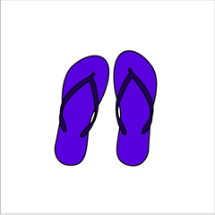flip flops isolated on white