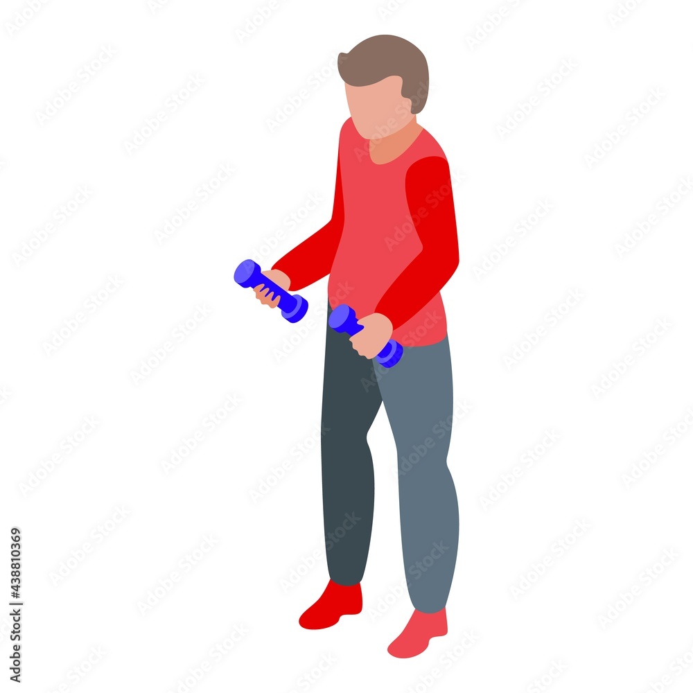 Poster human resources exercise icon. isometric of human resources exercise vector icon for web design isol