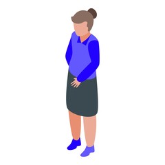 Human resources teacher icon. Isometric of Human resources teacher vector icon for web design isolated on white background