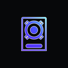 Boombox Speaker blue gradient vector icon