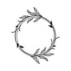 Obraz premium Circle leaf icon design template vector illustration