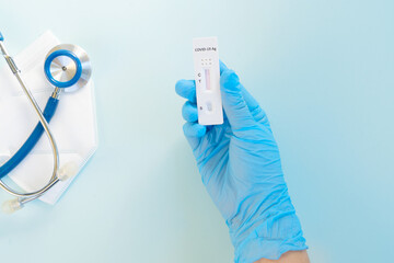Fototapeta premium nasal antigen covid 19 test