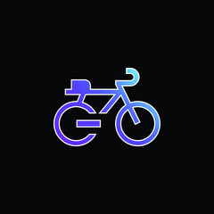 Bike blue gradient vector icon