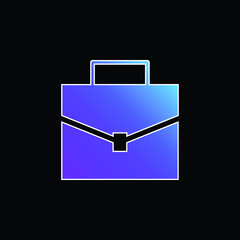 Briefcase blue gradient vector icon