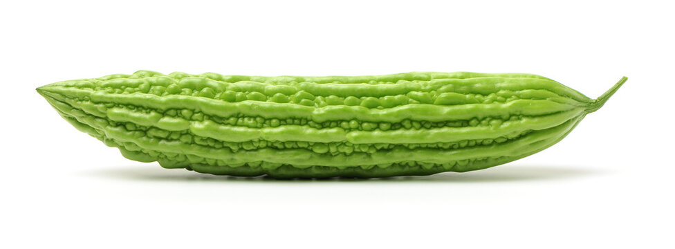 Bitter melon , Bitter gourd on white background
