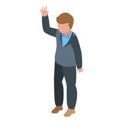 Education workflow kid icon. Isometric of Education workflow kid vector icon for web design isolated on white background