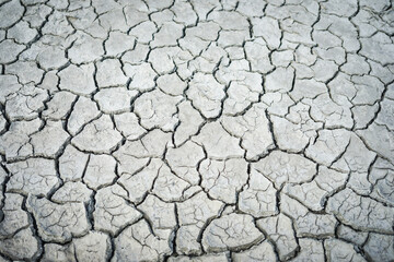 The cracked ground, Ground in drought, Soil texture and dry mud, Dry land using for Dry and hot land background