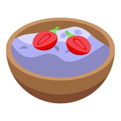 Rice protein icon. Isometric of Rice protein vector icon for web design isolated on white background