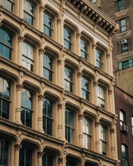 Fototapeta na wymiar Architectural details in Soho, Manhattan, New York City