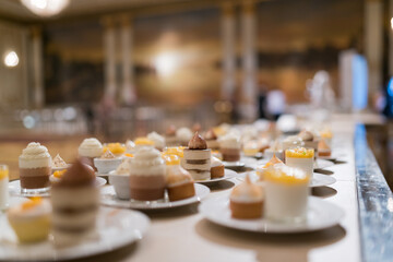 catering food, dessert and sweet, mini canapes, snacks and appetizers, food for the event, sweetmeat